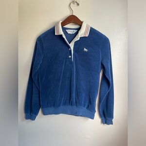 Vintage 1980’s Chesterfield for her velour top